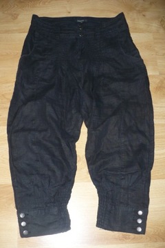 Spodnie Kappahl, r. 34, czarne, 100% len– tanio!