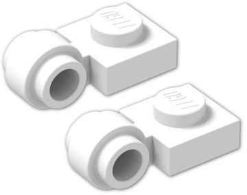 20790 LEGO 4081b 408101 płytka mod 1x1 biały 2szt