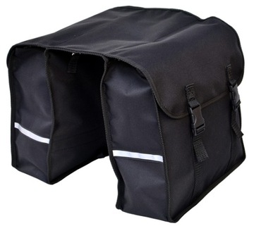 SAKWA NA BAGAŻNIK ROWEROWY, TORBA ROWEROWA 2x15L
