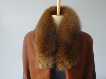 ДЫМОХОД, ШАРФ С НАТУРАЛЬНОЙ ЛИСОЙ