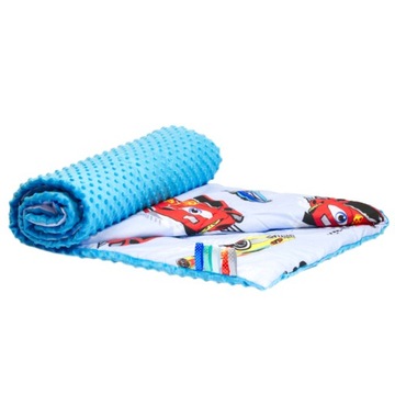 Koc KOCYK Minky + bawełna 100x135 Kołderka przedszkolaka