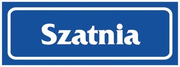 Znak INFORMACYJNY SZATNIA