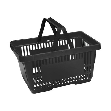 KOSZYK NA ZAKUPY 22 L KOSZ , KOLOR : CZARNY
