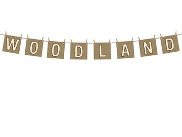 GIRLANDA BANER WOODLAND NA URODZINY 10x115cm PARTY
