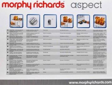Morphy Richards Aspect 240003 # Тостер # Белый