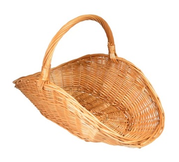 Wiklinowy KOSZ NA DREWNO koszyk do kominka 61 cm