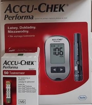 Glukometr Accu-Chek Performa + 50 pasków gatis