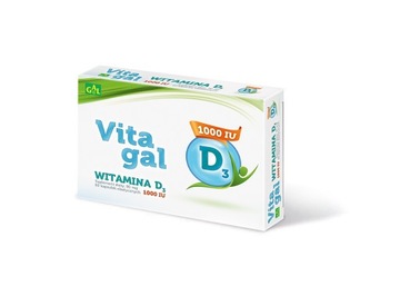 GAL Vitagal Witamina D 3 1000 IU - 60 kapsułek