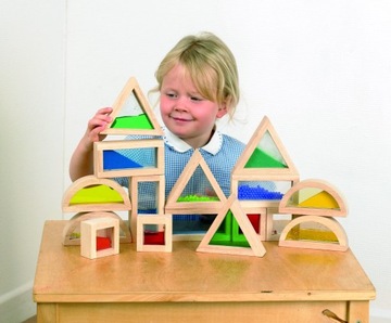 RAINBOW SENSORY BLOCKS уникальный набор из 16 шт.