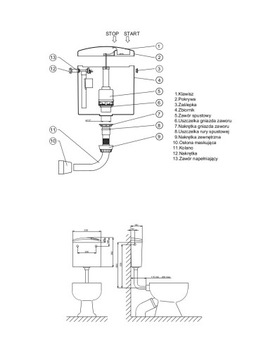УНИТАЗ OPAL LUX LOW FLUSH - ГОТОВЫЙ КОМПЛЕКТ