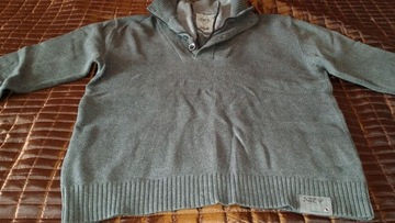 NEXT sweter szary rozpinany bawełna XL