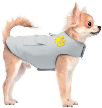 Двусторонняя куртка ЗИМА, одежда для собаки среднего размера, размер М.