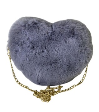 СУМОЧКА СЕРДЦЕ ПОМПОН МЕХ ЦЕПЬ