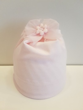 JESIEŃ CZAPKA KOKARDA TIUL 0-24M-CA PRODUCENT 3 WZ