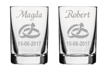 Kieliszki grawer wódka 30ml ślub Szybko 48h