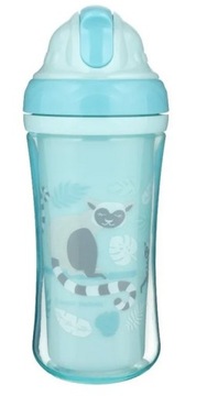 CANPOL bidon z rurką silikonową lemur 260 ml