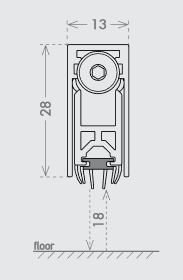 ВЕРХНЯЯ ПРОКЛАДКА ПЛЮС ПАДУЮЩИЙ ПОРОГ 73 см