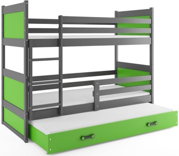 Łóżko piętrowe 3 osobowe MATEUSZ 160x80 dla dzieci