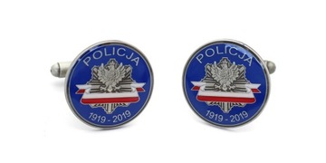 Запонки «100 лет полиции» в футляре