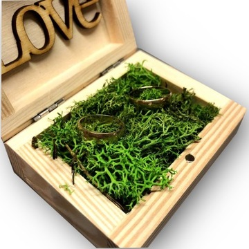 СВАДЕБНАЯ КОРОБКА ИЗ МОСА В РУСТИК БОХО