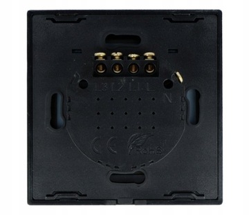TUYA 3CC WŁĄCZNIK ŚCIENNY WIFI+RF Czarny Tuya NEO