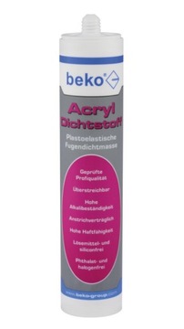 BEKO uszczelniacz akrylowy akryl POPIELATY 310 ml