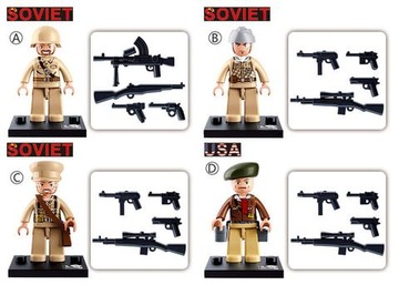 KLOCKI WOJSKO 1 FIGURKA MILITARNA, ŻOŁNIERZ 12 wz.