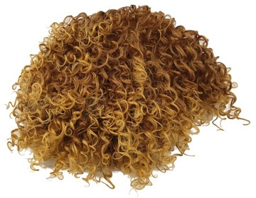 АФРО ВКУРЧАТЫЙ ПАРИК КОСПЛЕЙ ГЛЭМ-РОК БЛОНДИНКА C