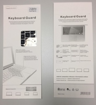 Накладка на клавиатуру MacBook Pro 13 A1278 A1425 A1502 Pro 15 A1286 A1398 EU