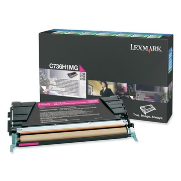 Toner magenta Lexmark C736 X736 X738 C736H1MG 10k