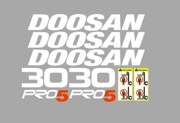 Naklejki oklejenie - DOOSAN D30 pro
