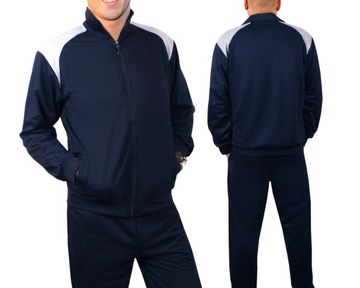 СПОРТИВНЫЙ КОСТЮМ МУЖСКИЙ СВИТШОТ + БРЮКИ, ХЛОПОК, ЧЕРНЫЙ 938 M