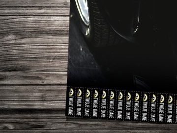 Трелевка рекламных плакатов с логотипом трелевка А3х100