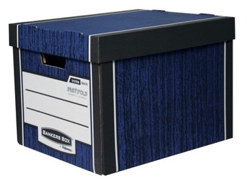 PUDŁO NA ARCHIWA Fellowes Woodgrain granat 10 szt