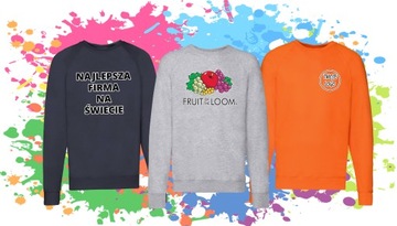 BLUZA RAGLAN CLASSIC FRUIT OF THE LOOM black L