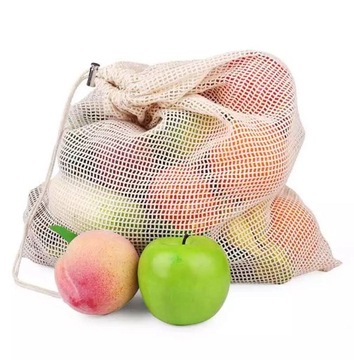 WOREK EKO NA WARZYWA NA ZAKUPY NATURALNY ZEROWASTE