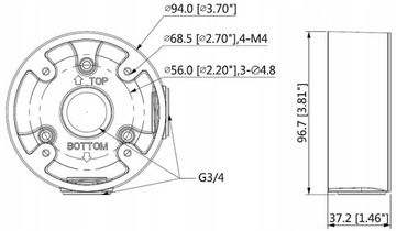 ПЕРЕХОДНИК ДЛЯ камеры DAHUA PFA13A-E