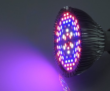 СВЕТОДИОДНАЯ ЛАМПОЧКА ДЛЯ ВЫРАЩИВАНИЯ РАСТЕНИЙ 50ВТ E27