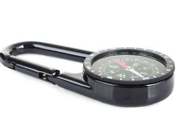 МЕТАЛЛИЧЕСКИЙ КОМПАС, ТУРИСТИЧЕСКИЙ КОМПАС, КАРАБИН