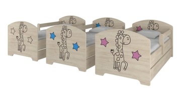 Детская кроватка OSKAR 140X70 BABY BOO поролоновый матрас - кокос + ящик