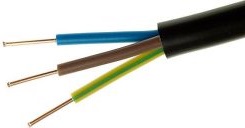 Kabel ziemny YKY 3x4 ŻO czarny CU drut 0.6/1 KV1