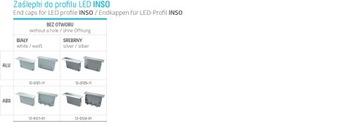 ЗАГЛУШКА ДЛЯ АЛЮМИНИЕВОГО ПРОФИЛЯ SOLIS ILEDO INSO