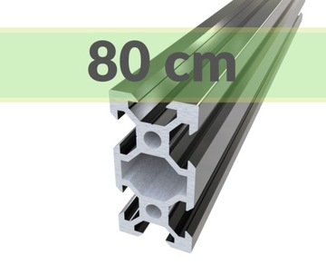 aluminiowy profil konstrukcyjny 20x40 T6 - 80 cm