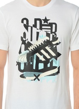 ADIDAS ORIGINALS T-SHIRT MĘSKI BIAŁY AB9560 S