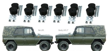 UAZ GAZ Zestaw Lift +50mm