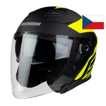 KASK MOTOCYKLOWY WZMOCNINA SZYBA JET CASSIDA NEW S