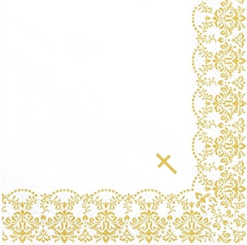 Serwetki Komunij 20szt Krzyż SP33-64-019