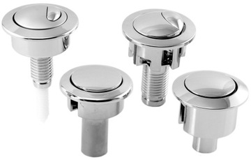 Одинарная кнопка слива унитаза со сливным клапаном