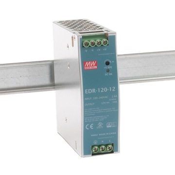 ZASILACZ DIN EDR-120-12 12V 10A 120W MEAN WELL