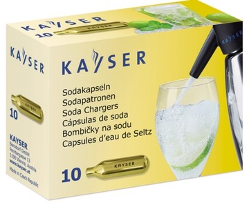 NABOJE DO WODY SODOWEJ CO2 KAYSER 10 SZT.